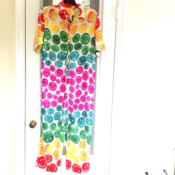 FARM Rio Rainbow Smiley Jumpsuit - Picture 2 of 14